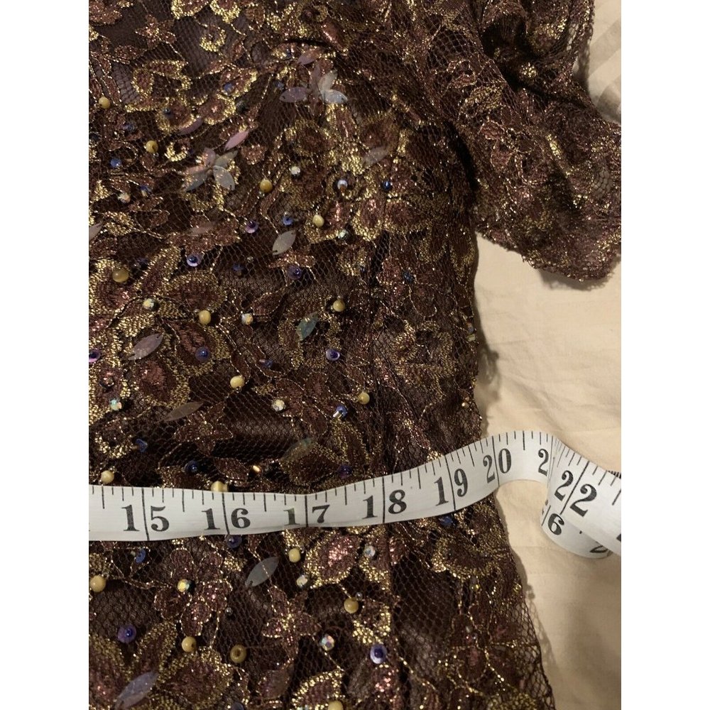 Princess Haute Couture Size 18 Gown Dress Beaded - Picture 10 of 10